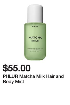 PHLUR Matcha Milk Hair and Body Mist