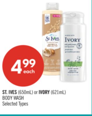 ST. IVES OR IVORY BODY WASH