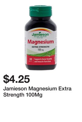 Jamieson Magnesium Extra Strength 100Mg
