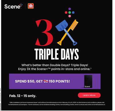 Triple Days - Earn 3x the points