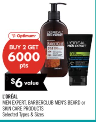 L'OREAL MEN EXPERT, BARBERCLUB MEN'S BEARD or SKIN CARE PRODUCTS
