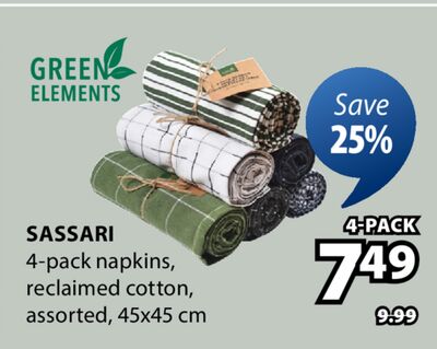 SASSARI 4-pack napkins