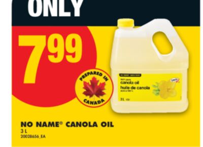 NO NAME® CANOLA OIL, 3 L