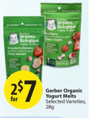 Gerber Organic Yogurt Melts