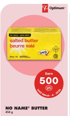 NO NAME® BUTTER, 454 G