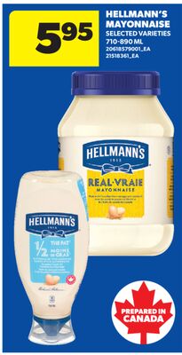 HELLMANN'S MAYONNAISE, 710-890 ML