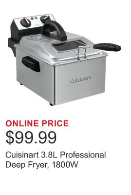 Cuisinart 3.8L Professional Deep Fryer, 1800W