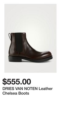 DRIES VAN NOTEN Leather Chelsea Boots