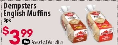 Dempsters English Muffins 6pk