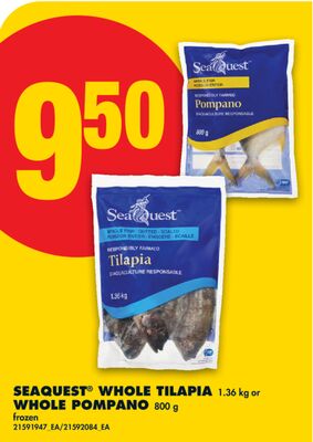 SEAQUEST® WHOLE TILAPIA 1.36 kg or WHOLE POMPANO 800 g