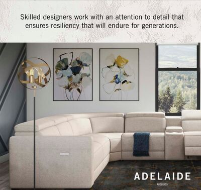 Adelaide 5-Piece Power Reclining Sectional - Grey