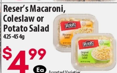 Reser'S Macaroni, Coleslaw or Potato Salad