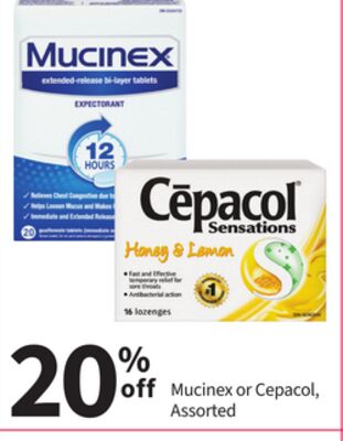 Mucinex or Cepacol