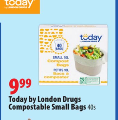 Today by London Drugs Compostable Small Bags