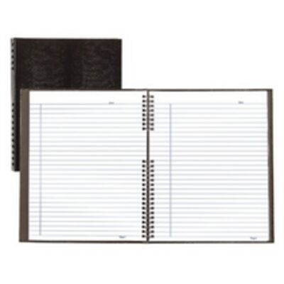 Blueline Notepro Hardcover Notebook, Black, 10-3/4" x 8-1/2", 150 Pages