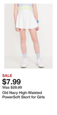 Old Navy High-Waisted PowerSoft Skort for Girls