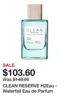 CLEAN RESERVE H2Eau - Waterfall Eau de Parfum