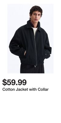 Cotton Jacket with Collar