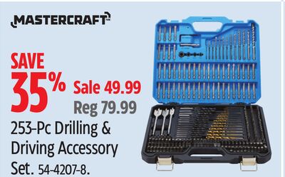 Mastercraft 253-Pc Drilling & Driving Accessory Set