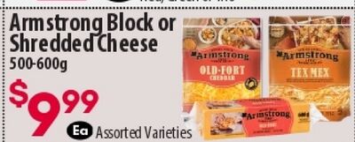 Armstrong Block or Shredded d Cheese 500-600g-15-OLD-FORT MEX