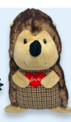 Valentine's Day hedgehog dog toy