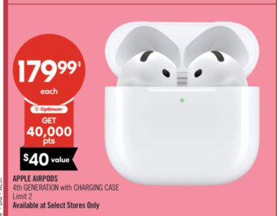 APPLE AIRPODS 4th GENERATION with CHARGING CASE