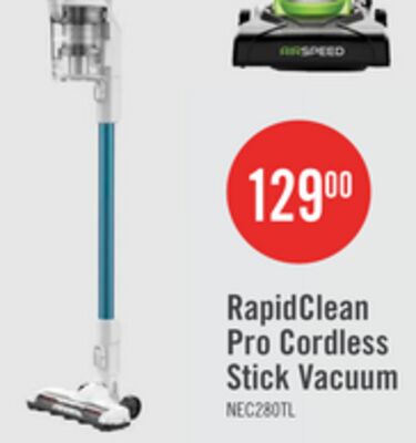 Eureka RapidClean Pro Cordless Stick Vacuum with LED Headlights - NEC280TLC