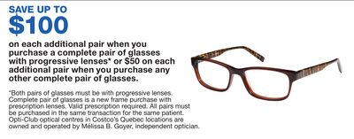 Glasses with progressive lenses*