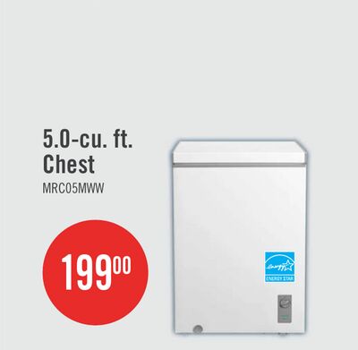 Midea 5 Cu. Ft. Convertible Chest Refrigerator-Freezer - MRC05M4CWW