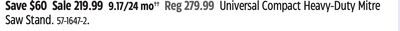 Universal Compact Heavy-Duty Mitre Saw Stand