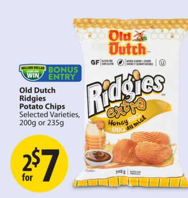 Old Dutch Ridgies Potato Chips