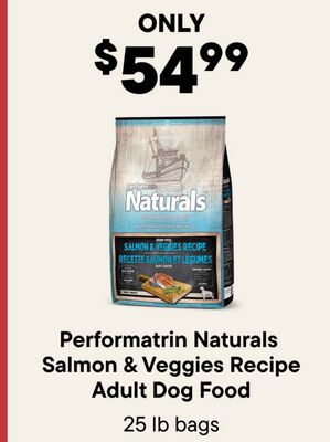 Performatrin Naturals Salmon & Veggies Recipe Adult Dog Food