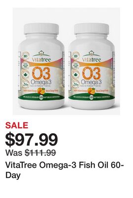 VitaTree Omega-3 Fish Oil 60-Day