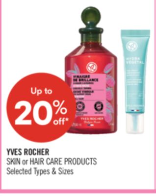 YVES ROCHER SKIN OR HAIR CARE PRODUCTS