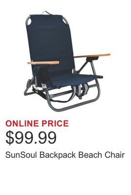 SunSoul Backpack Beach Chair