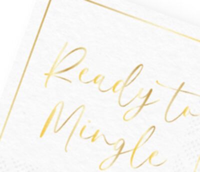 Paper Disposable Cocktail Napkin, 20-pk