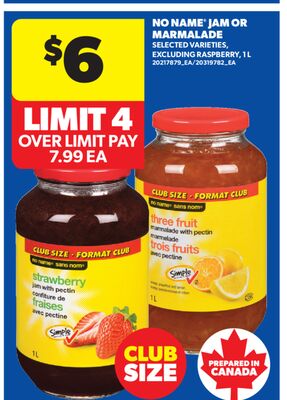 NO NAME® JAM OR MARMALADE, 1 L