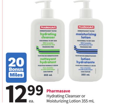 Pharmasave Hydrating Cleanser or Moisturizing Lotion