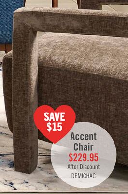 Demi 30" Linen-Look Accent Chair - Brown