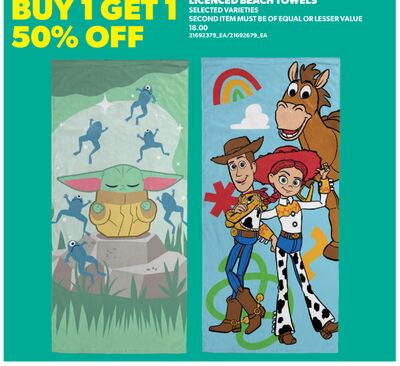 LICENCED BEACH TOWELS