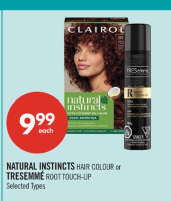 NATURAL INSTINCTS HAIR COLOUR or TRESEMMÉ ROOT TOUCH-UP