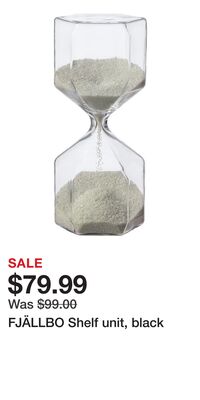 FJÄLLBO Shelf unit, black