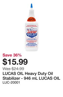 LUCAS OIL Heavy Duty Oil Stabilizer - 946 mL
