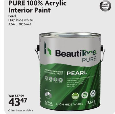 PURE 100% Acrylic Interior Paint