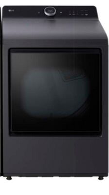 LG 7.3 Cu. Ft. Electric Dryer with Steam - Matte Black - DLEX8600BE