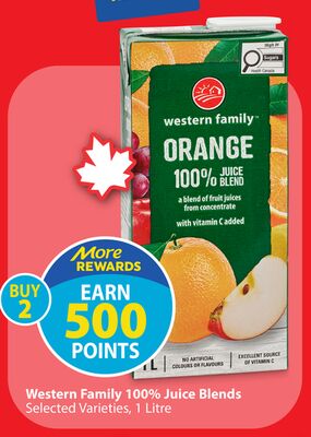 Western Family 100% Juice Blends