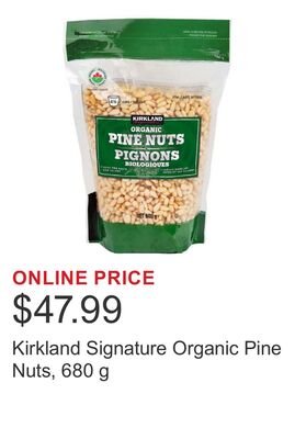 Kirkland Signature Organic Pine Nuts, 680 g