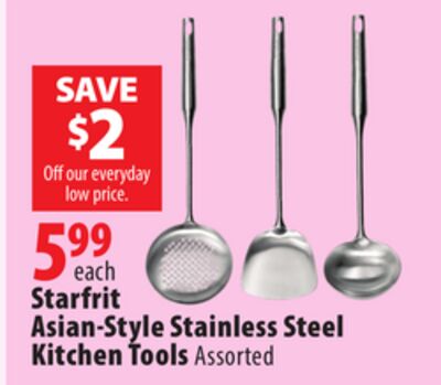 Starfrit Asian-Style Stainless Steel Kitchen Tools