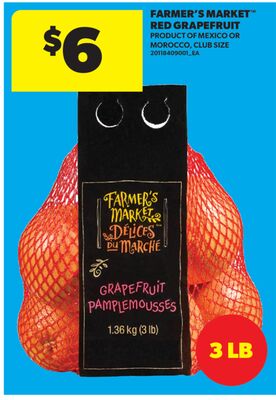 FARMER'S MARKET™ RED GRAPEFRUIT, 3 lb
