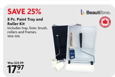 8 Pc. Paint Tray and Roller Kit